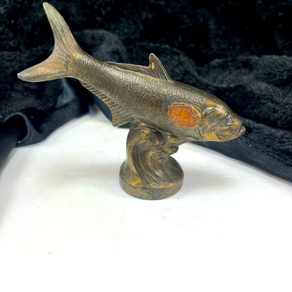 Vintage Bronze Souvenir Fish. Daytona Beach
